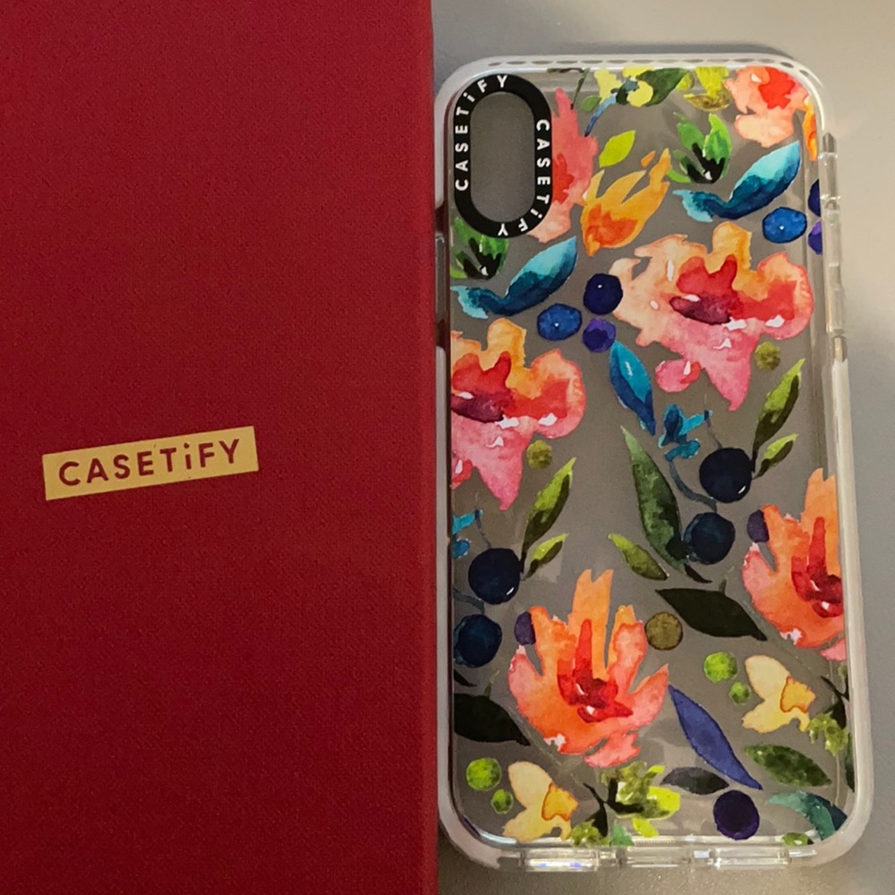 Casetify watercolor floral iPhone XR phone case